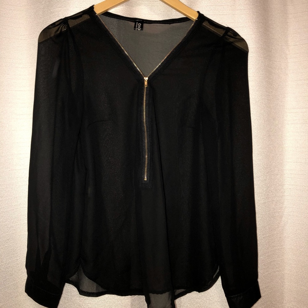 Choies Sheer Black Top!